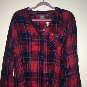 Soho New York & Company beaded flannel